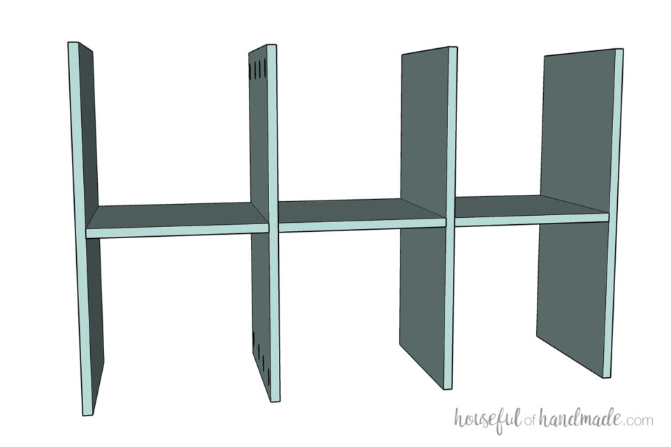 Modern DIY Cube Storage Shelf Houseful of Handmade