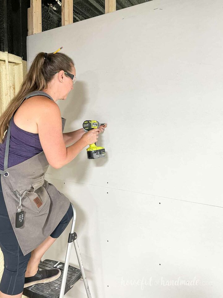 How to Hang Drywall Houseful of Handmade