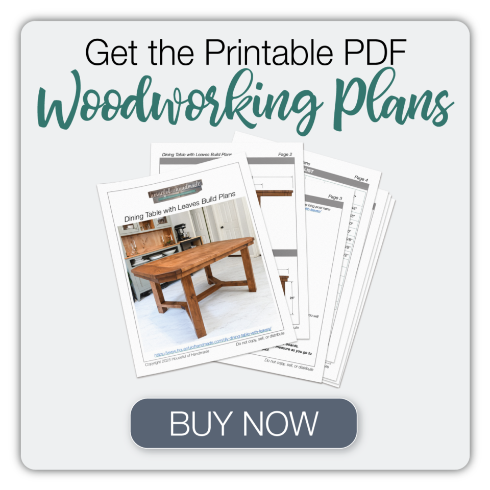 DIY Dining Table with Leaves Houseful of Handmade