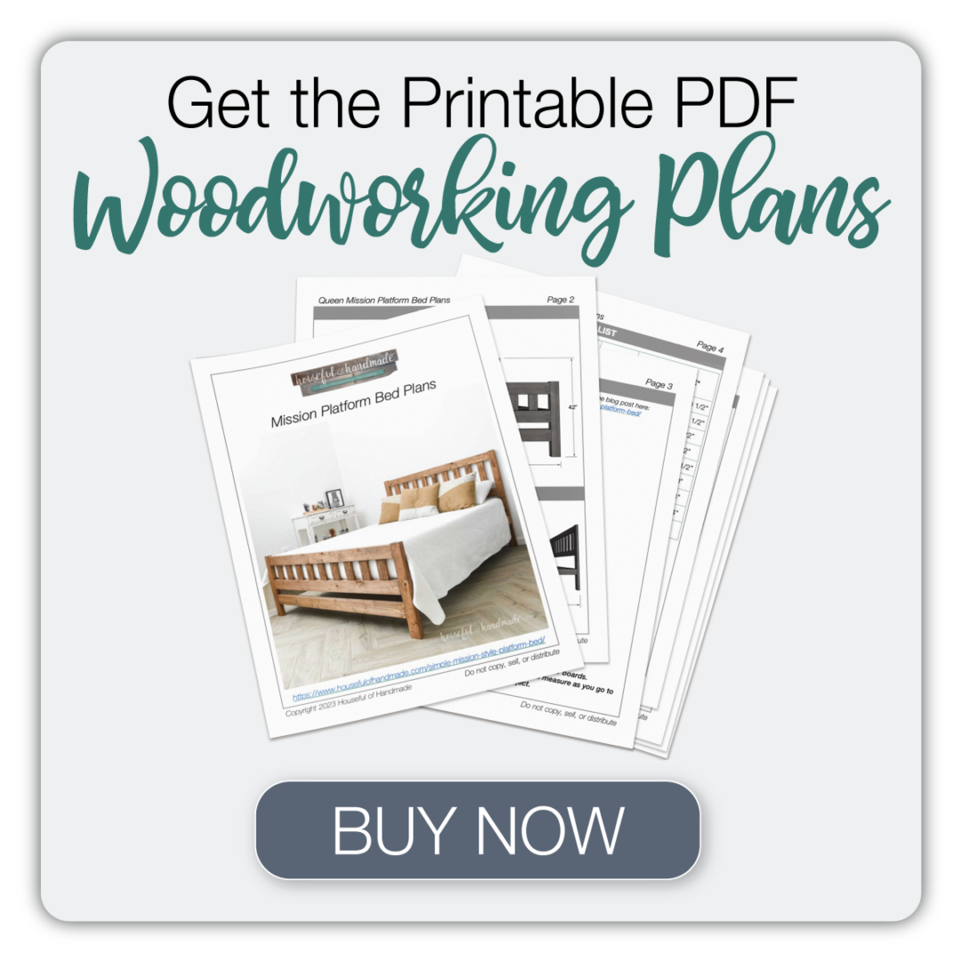 Simple Mission Style Platform Bed Houseful of Handmade