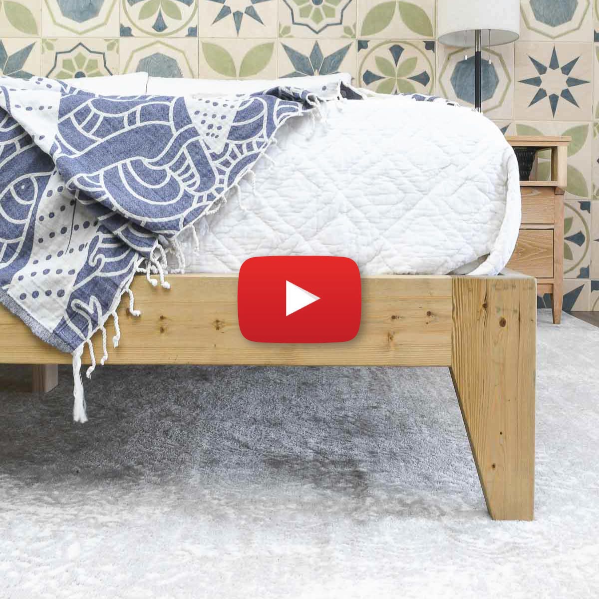 Fast & Easy DIY Bed Frame {Video} Houseful of Handmade