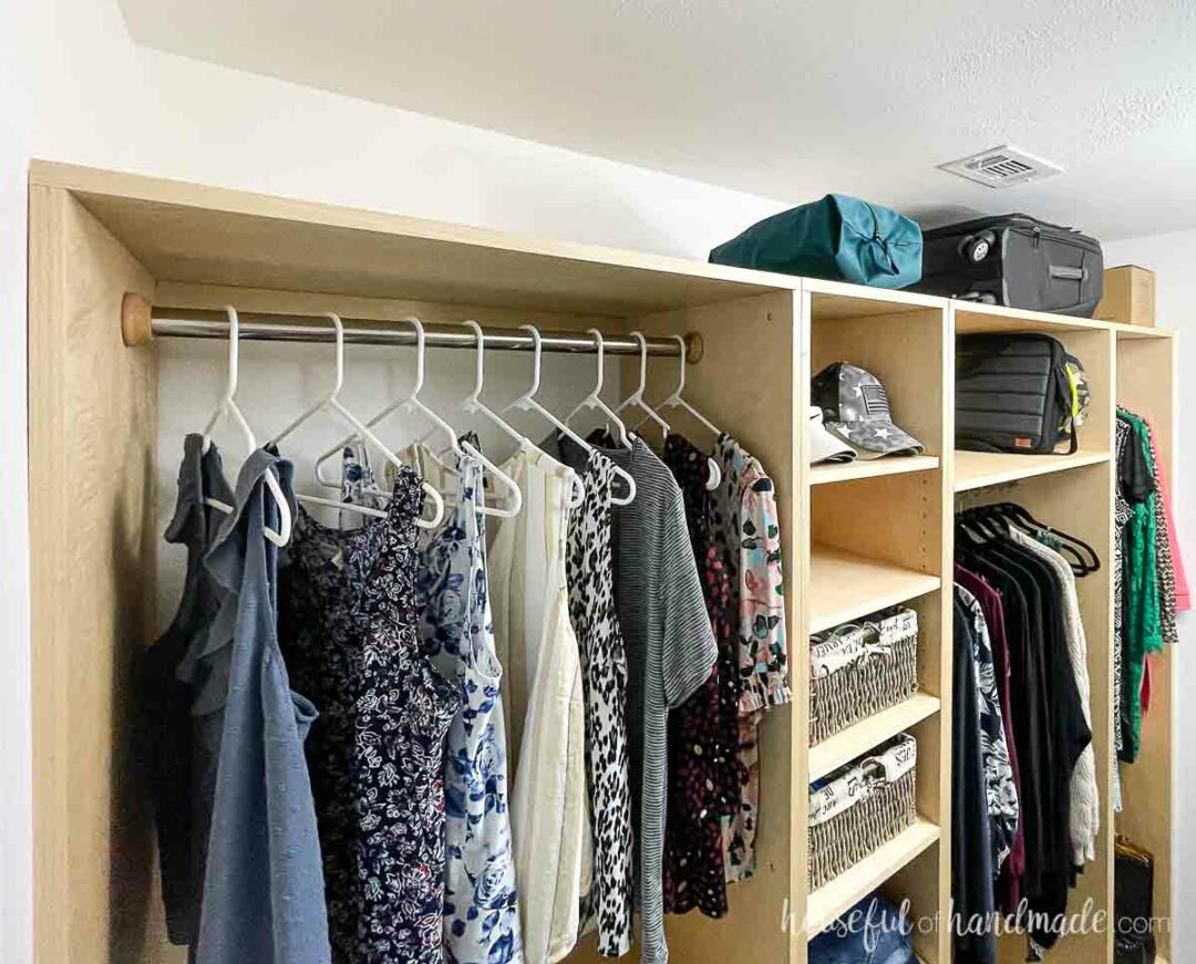 Easy DIY Custom Closet Organizer - Houseful of Handmade