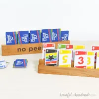 DIY wood playing card holders with 