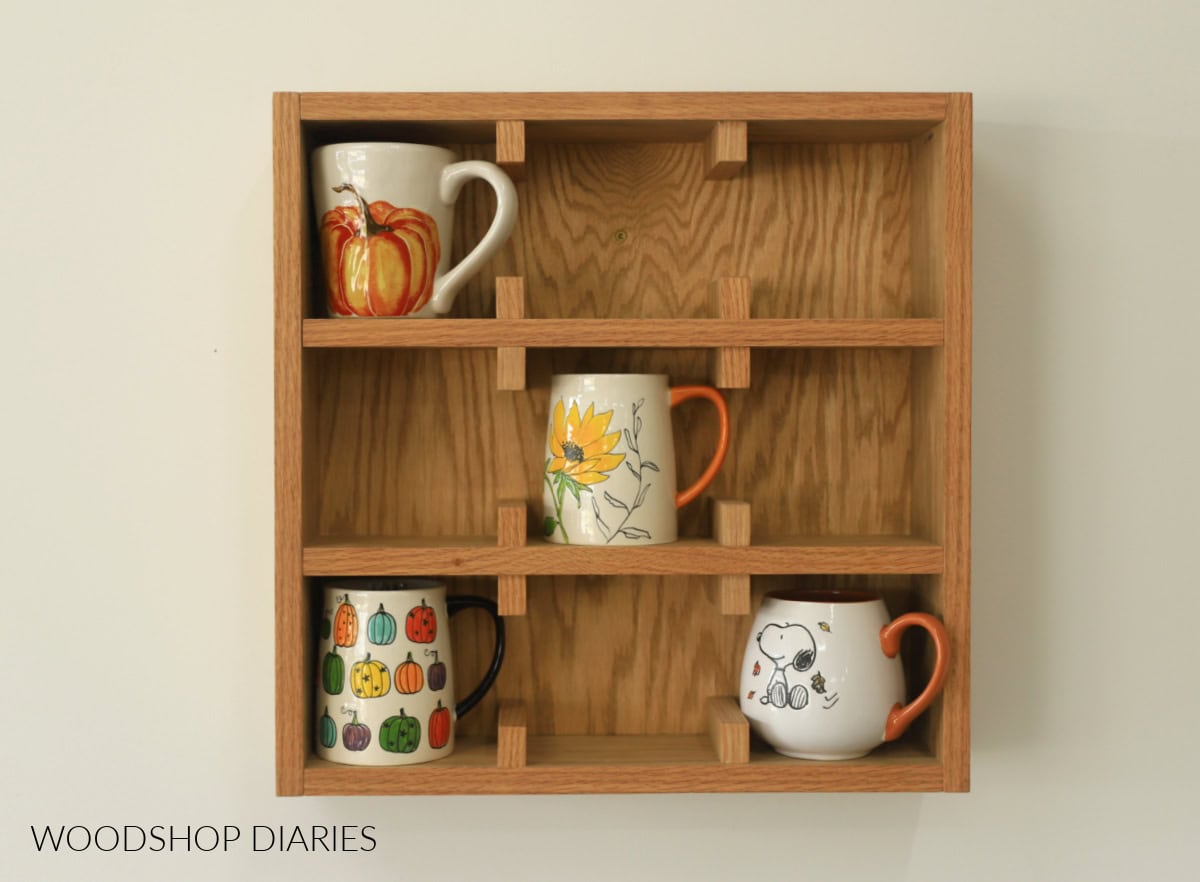 DIY mug holder by Woodshop Diaries. 