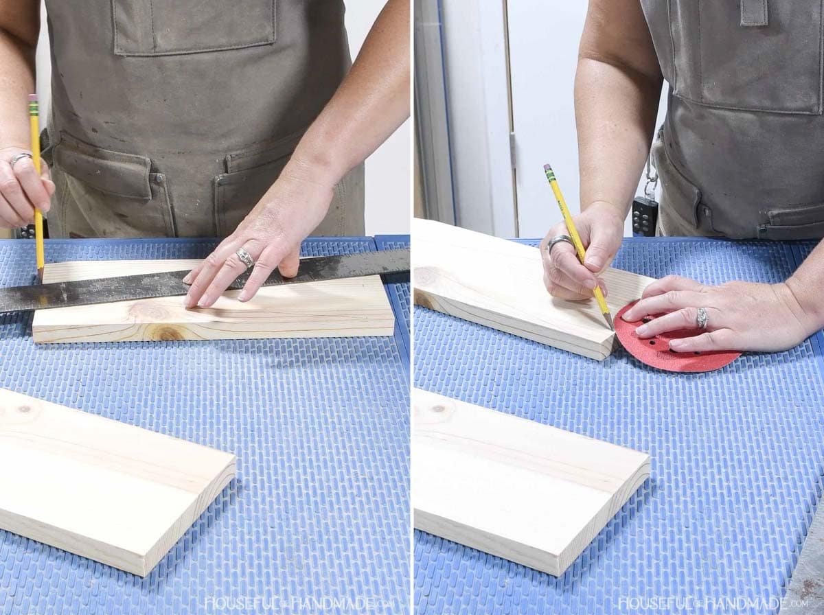 Drawing lines and curves on the boards.
