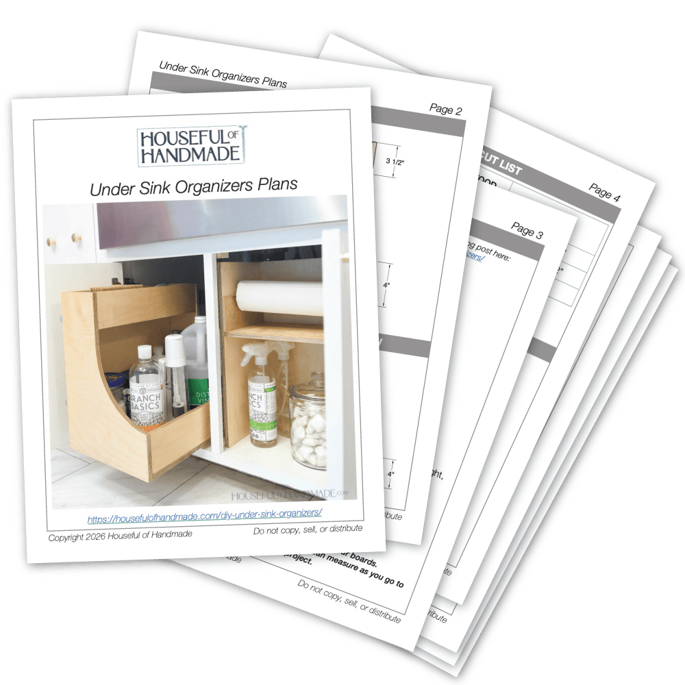 PDF build plans for under sink organizers.